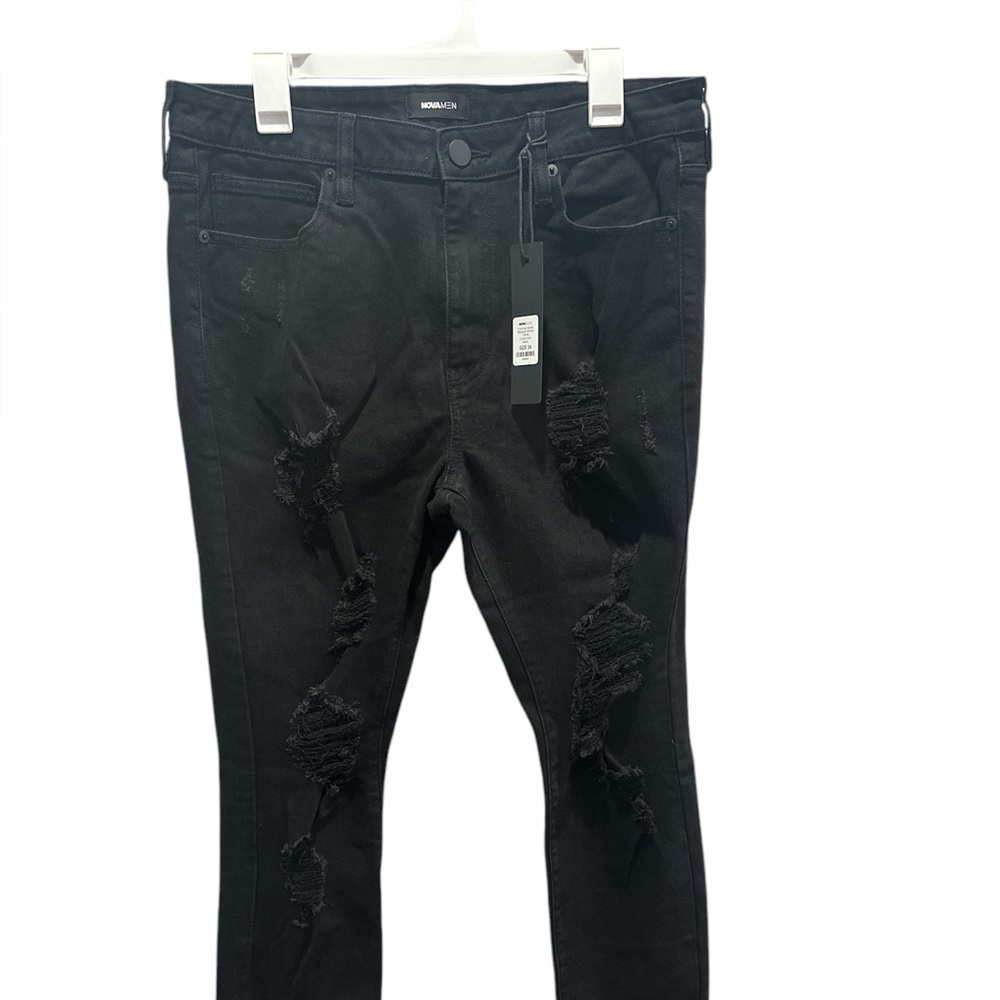 Black Distressed Skinny Jeans